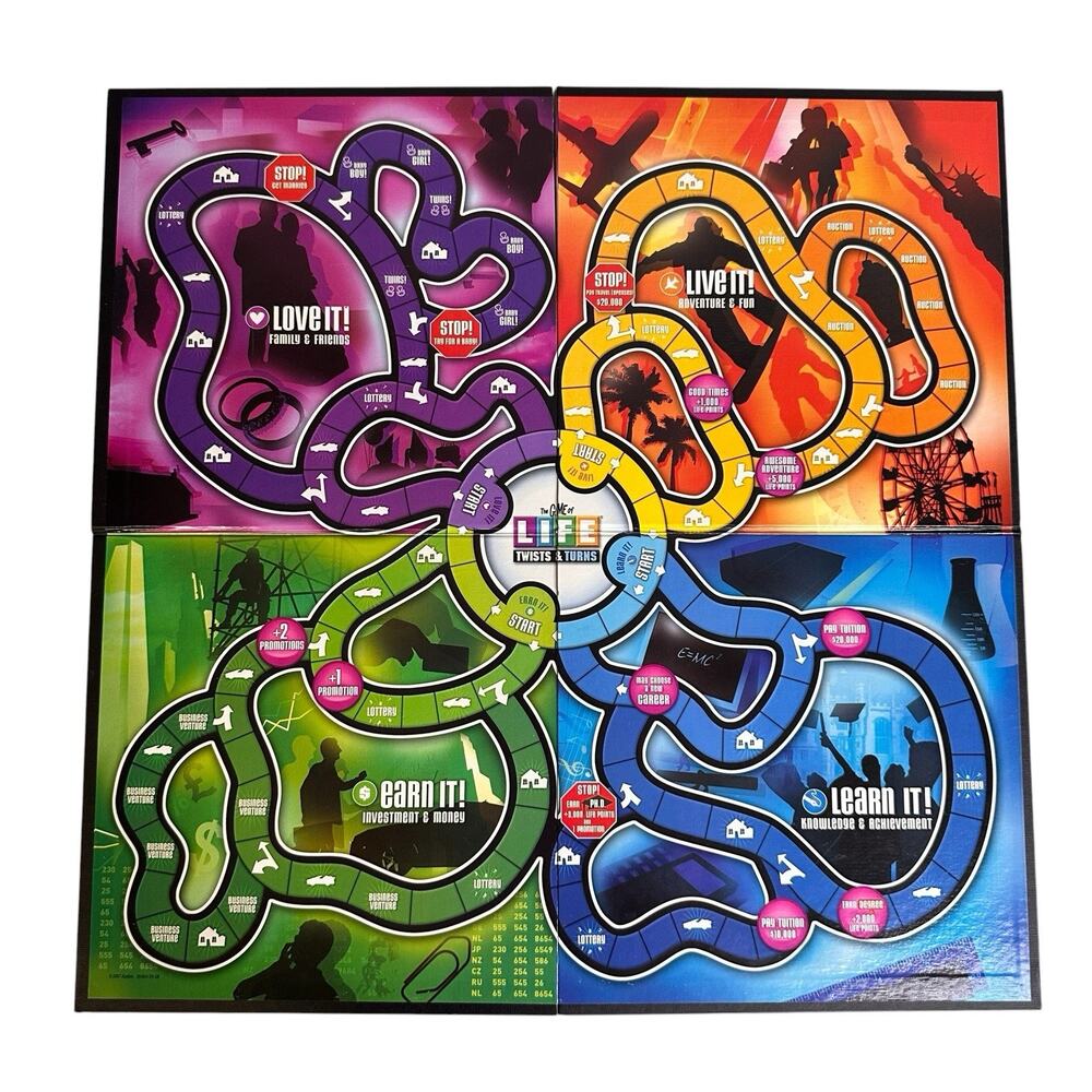 The Game of Life Twists and Turns Game Board 2007 Replacement